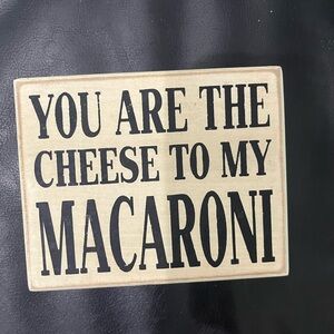 Rustic Cream and Black Decorative Sign